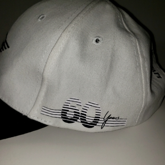 Mini Cooper Embroidered Logo Cap Adjustable 60 Years Anniversary White And Black - Picture 2 of 6